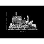 Купити Лего 21063 Замок Нойшванштайн, Архітектура.