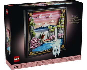 Краєвид з квітучою японською сакурою