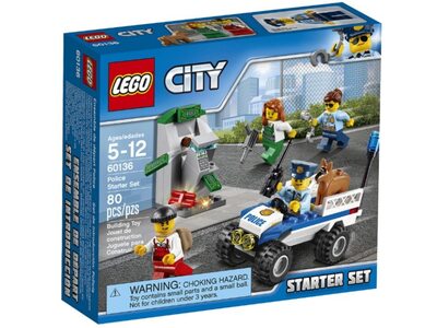 Купити Лего Сіті 60136 Набір для початківців Поліція LEGO CITY.