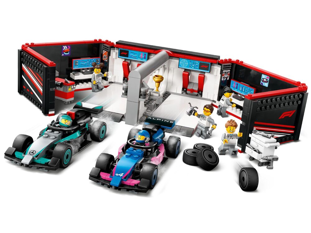 LEGO City 60444 Гараж F1 и автомобили Mercedes-AMG и Alpine