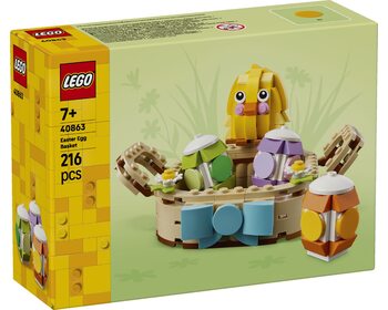 Кошик з великодніми яйцями