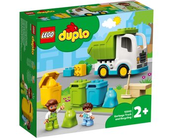 Сміттєвоз і контейнери для роздільного збору сміття