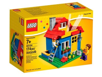 Лего Карандашница 40154 у вигляді Будинки LEGO Iconic