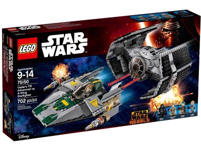 Лего 75150 Усовершенствованный истребитель TIE Вейдера против A-Wing EGO Star Wars.