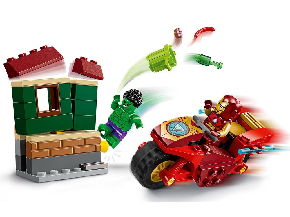 LEGO Super Heroes 76287 Залізна людина з байком та Халк | playzone