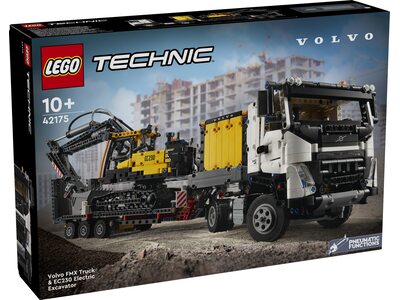 Купити Лего 42175 Вантажівка Volvo FMX та електричний екскаватор EC230, Технік. Купити Лего 42175 Вантажівка Volvo FMX та електричний екскаватор EC230, Технік.