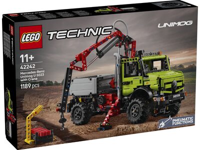 Купити Лего 42242 Mercedes-Benz Unimog U 5023 з підйомним краном, Технік.