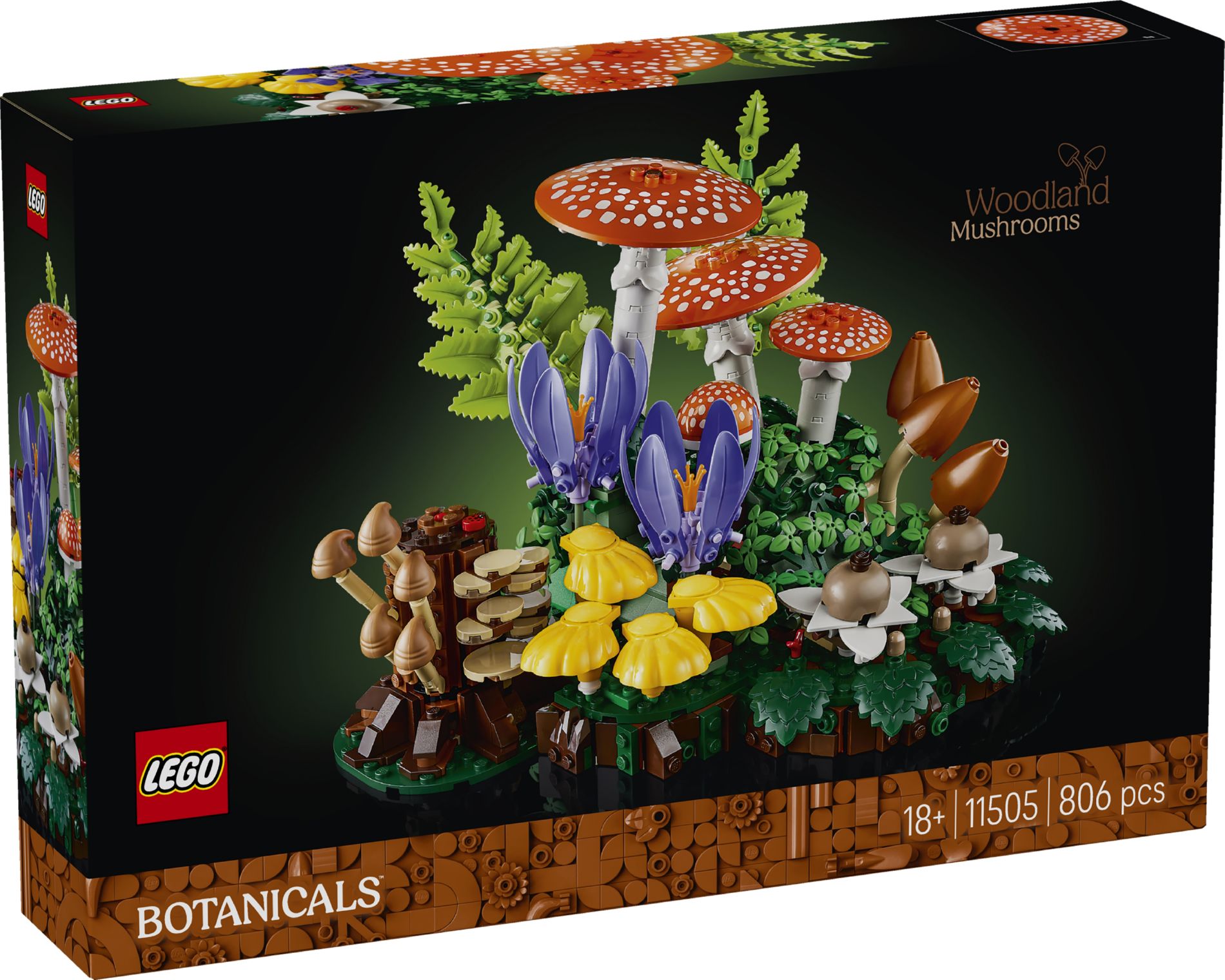 LEGO Botanicals collection 11505 Лесные грибы | playzone.com.ua