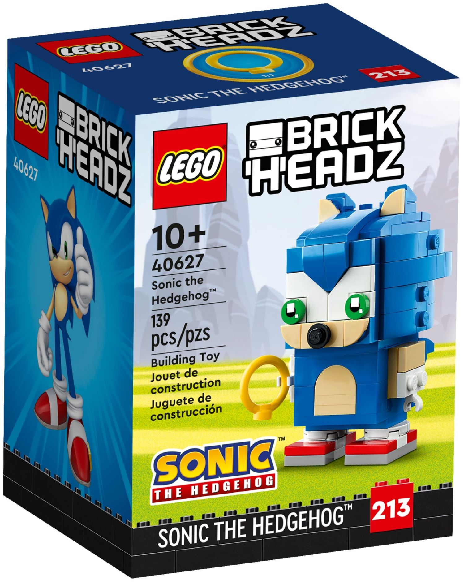 LEGO Brick Headz 40627 Їжачок Сонік | playzone.com.ua