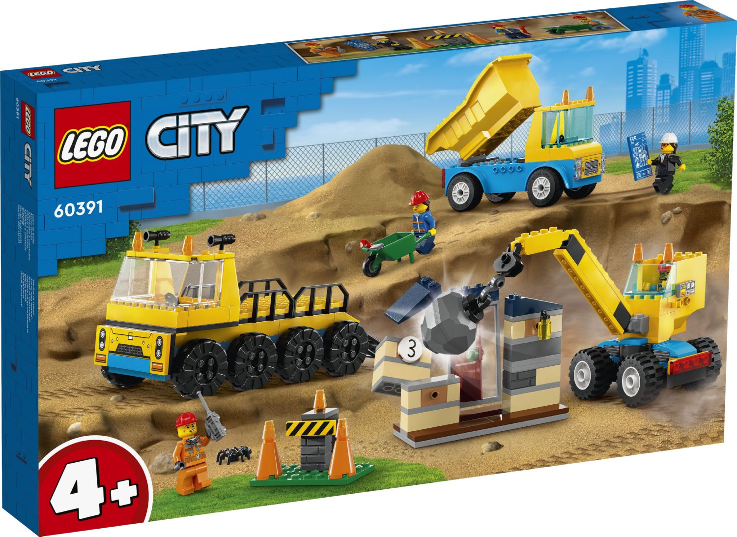 ☺︎LS母ちゃん LEGO City 60391 Строительные машины и шаровый кран | playzone.com.ua