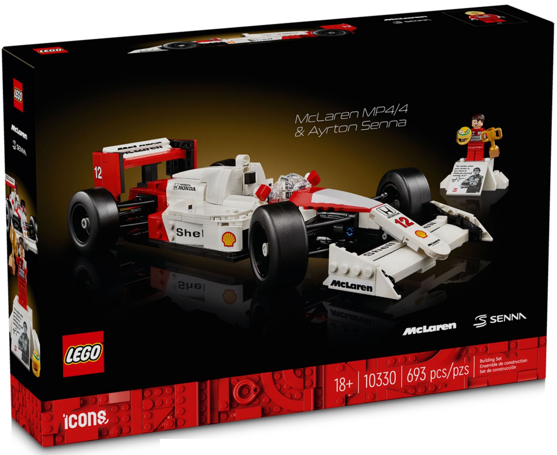 senna、他の方はご購入ご遠慮下さい LEGO EXPERT 10330 McLaren MP4/4 и Айртон Сенна | playzone.com.ua