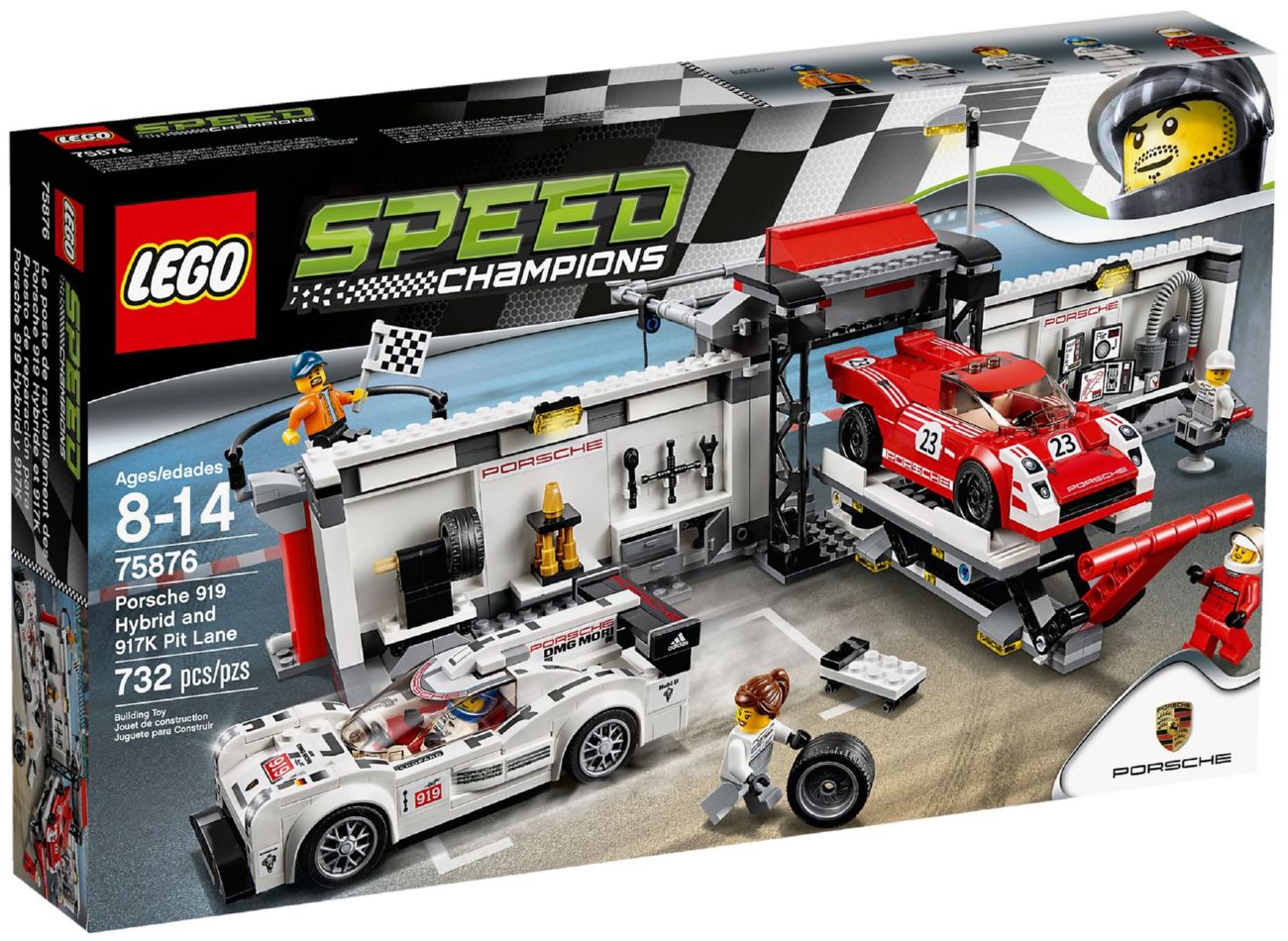 LEGO Speed Champions 75876 Porshe 919 Hybrid и 917К Pit Stop
