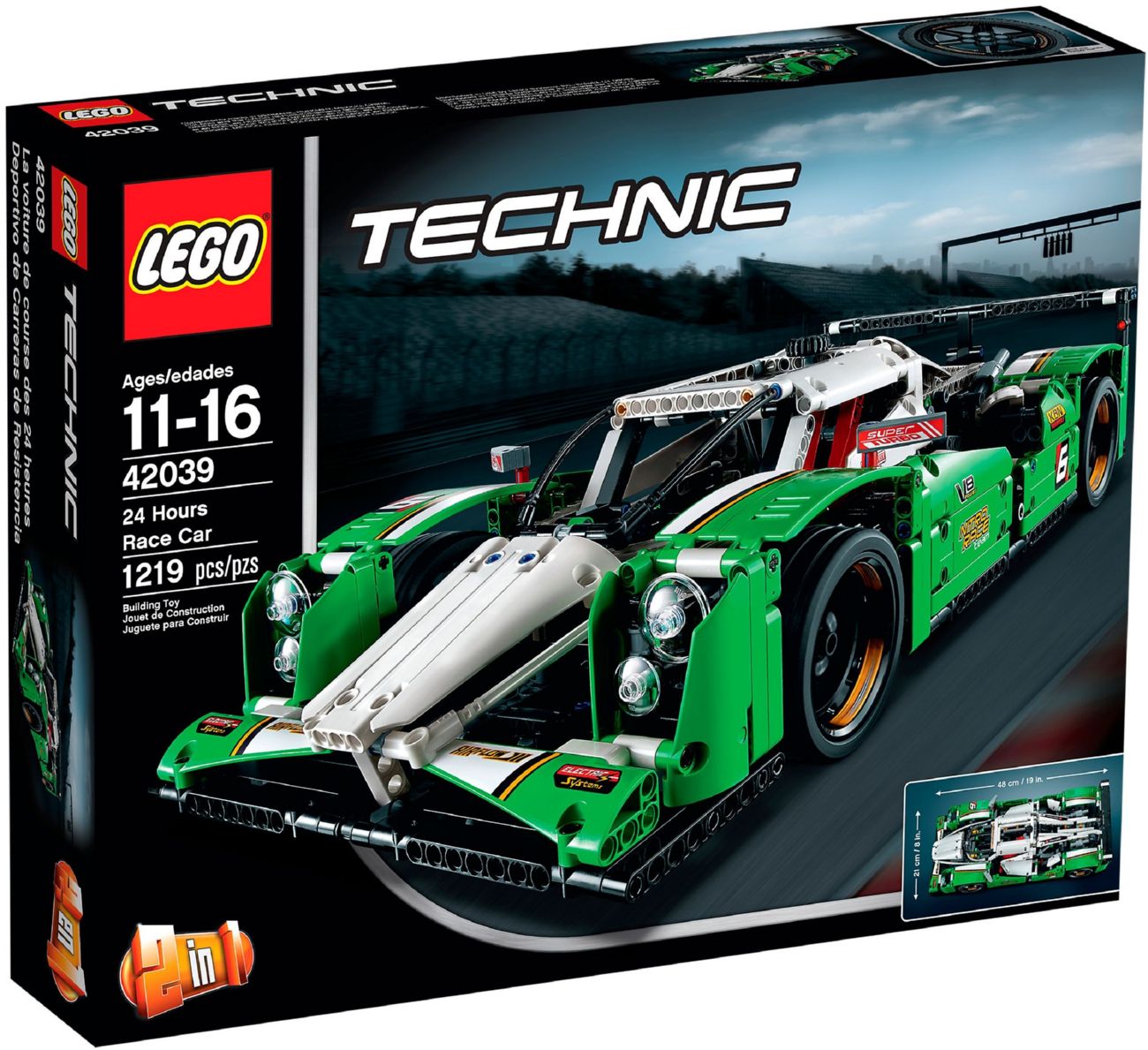 LEGO Technic 42039 Авто для цілодобових гонок | playzone.com.ua